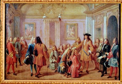 क्रिएशन ऑफ़ द ऑर्डर ऑफ़ सेंट लुइस द्वारा राजा लुई XIV, 5 मई 1693 (पेंटिंग .) द्वारा फ्रेंकोइस मारोट