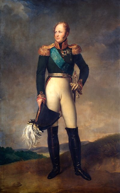 रूस के ज़ार अलेक्जेंडर I का पोर्ट्रेट, 1817 द्वारा फ्रेंकोइस पास्कल साइमन जेरार्ड