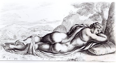 बोर्गेस गार्डन में हरमाफ्रोडाइट, c.1653 द्वारा फ्रेंकोइस पेरियर