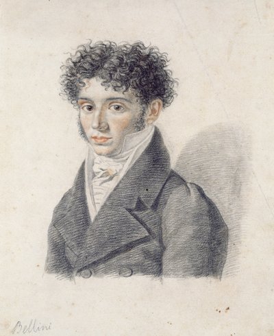 विन्सेन्ज़ो बेलिनी का पोर्ट्रेट (1801-35) द्वारा Francois Xavier Fabre