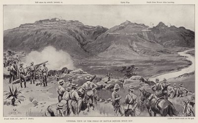 स्पियन कोप (लिथो) से पहले युद्ध के मैदान का सामान्य दृश्य द्वारा फ्रैंक (बाद में) डैडो