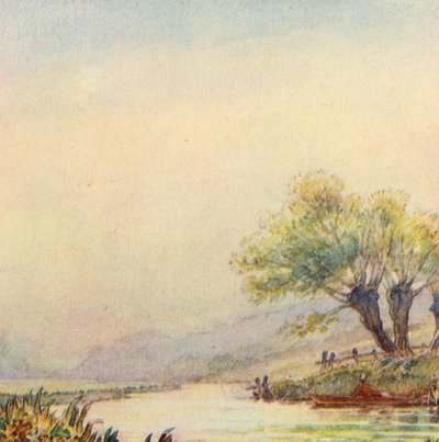 मैथ्यू अर्नोल्ड द्वारा द स्कॉलर-जिप्सी के लिए चित्रण (रंगीन लिथो) द्वारा फ्रैंक एडम्स