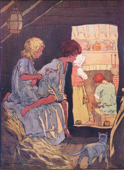 Blackie & Son Limited द्वारा प्रकाशित हंसल एंड ग्रेटेल, c.1940 से बच्चे सो नहीं सकते थे द्वारा फ्रैंक एडम्स
