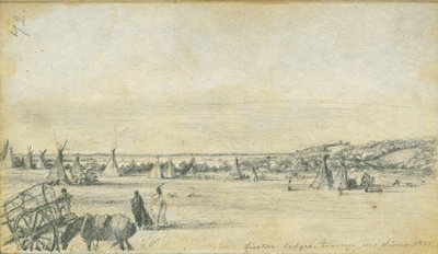 इनसाइडर लॉज, ट्रैवर्स डेस सियुक्स, 1851 द्वारा फ्रैंक ब्लैकवेल मेयर