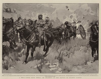 एक अच्छी तरह से लक्षित बोअर शेल, एलांड लागाटे की लड़ाई में एक घटना द्वारा Frank Craig