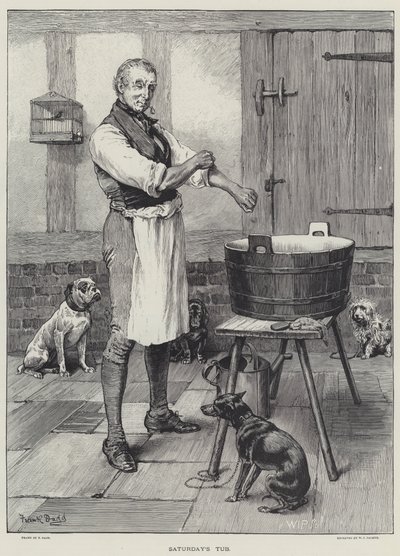 शनिवार टब टब उत्कीर्णन द्वारा Frank Dadd