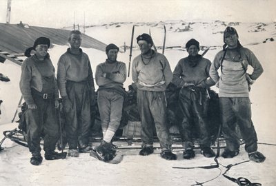 Lieut। कैम्पबेल्स पार्टी ऑन रिटर्न ऑन केप इवांस, 7 नवंबर 1912, 1913 द्वारा फ्रैंक देबनेहम