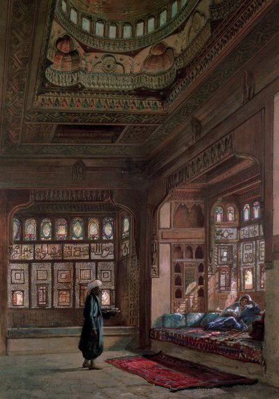 शेख सआदत का हरम, काहिरा, 1870 द्वारा फ्रैंक डिलन