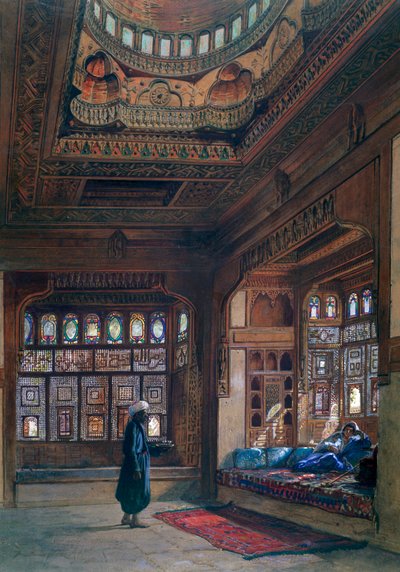 शेख सआदत का हरम, काहिरा, 1870 द्वारा फ्रैंक डिलन