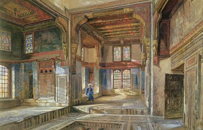 द हाउस ऑफ़ माउफ़ी शेख एल महदी, काहिरा, 1873 द्वारा फ्रैंक डिलन