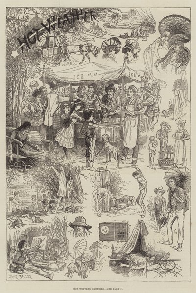 गर्म मौसम रेखाचित्र द्वारा Frank Feller