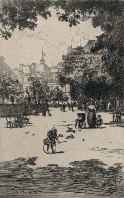 लक्समबर्ग गार्डन, 1915 द्वारा फ्रैंक मिल्टन आर्मिंगटन