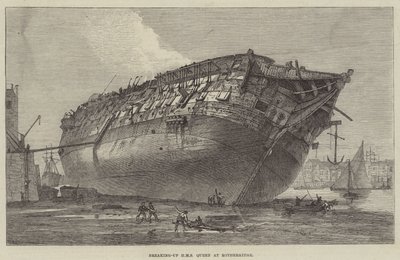 Rotherhithe में ब्रेकिंग-अप HMS क्वीन द्वारा फ्रैंक वॉटकिंस