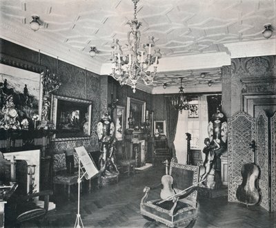 द म्यूज़िक-रूम, कैप्टन हार्वे हाउस, हैम्पस्टीड, c1903 द्वारा फ्रैंक विलियम ब्रुकमैन