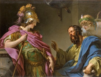 सुकरात द्वारा पढ़ाया जा रहा है, 1776 द्वारा François André Vincent