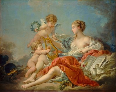 संगीत का रूपक। 1764 द्वारा François Boucher
