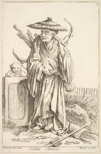 चीनी सैनिक, 1738-45। द्वारा फ्रांकोइस बाउचर