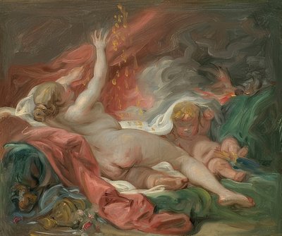 Danaë (अध्ययन)। 1760 के आसपास द्वारा फ्रांकोइस बाउचर