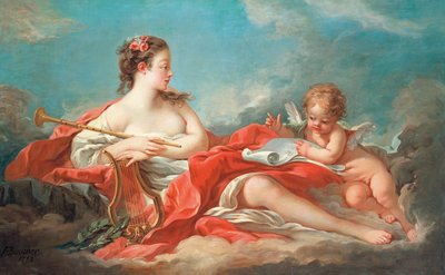 एराटो, द म्यूज़ियम ऑफ़ लव पोएट्री द्वारा François Boucher