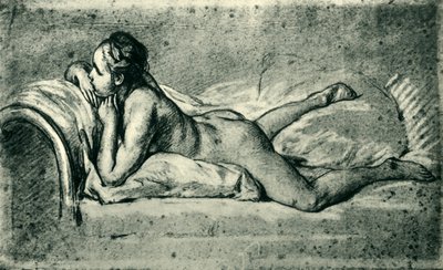 रेनिंग महिला न्यूड, 1751, 1943। द्वारा फ्रांकोइस बाउचर