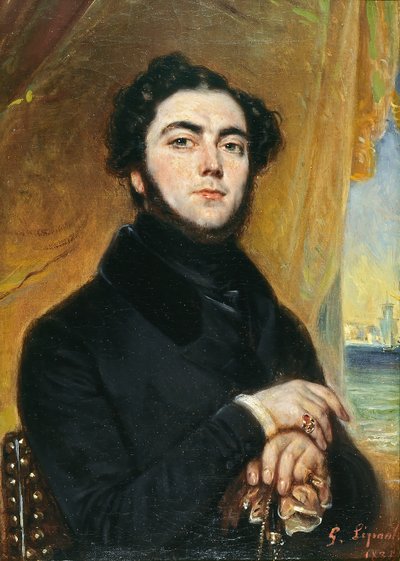 उपन्यासकार यूजीन सू 1804-1857, 1836 का पोर्ट्रेट। द्वारा फ़्राँस्वा गेब्रियल लेपौले