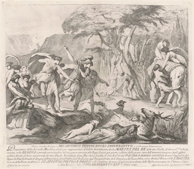 1743 के चीनिया के लिए सेकंडा मैकचिना: द रॉयल हंट द्वारा फ्रेंकोइस हुतिन
