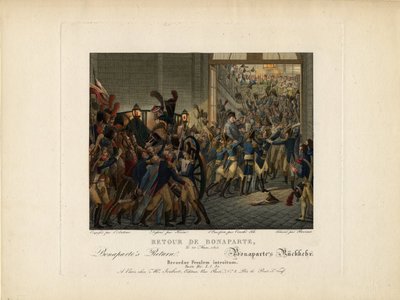 1815 के एल्बा द्वीप से नेपोलियन की वापसी द्वारा फ्रांकोइस जोसेफ हेइम