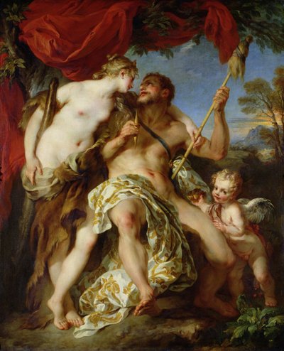 हरक्यूलिस और ओमफले, 1724 द्वारा François Lemoyne