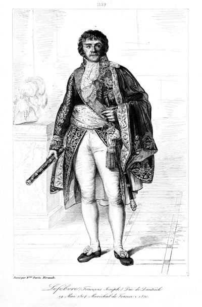 फ्रेंकोइस जोसेफ लेफबेवर 1755-1820, ड्यूक ऑफ डैनजिग, 1839। द्वारा फ्रांकोइस पीजोत