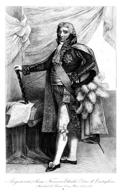 पियरे ऑग्रेउ 1757-1816, ड्यूक ऑफ कैस्टिलियोन, 1839। द्वारा फ्रांकोइस पीजोत