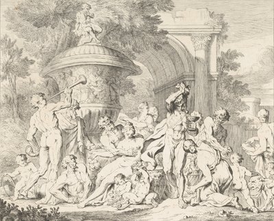 Bacchanal, ca. 1710-40.  द्वारा फ़्राँस्वा रोएटियर्स