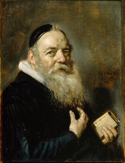 हेंड्रिक स्वाल्मियस का पोर्ट्रेट, 1639 (ओक पैनल पर तेल) द्वारा फ्राँस हल्स