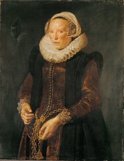 एक महिला का पोर्ट्रेट, c.1611 (कैनवास पर तेल) द्वारा फ्राँस हल्स