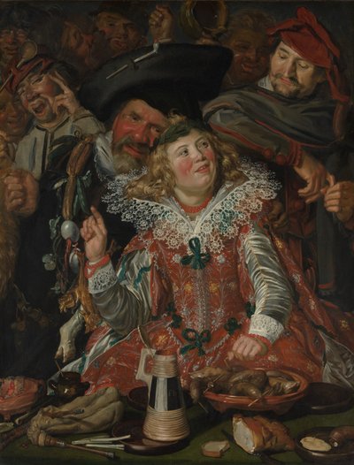 Shrovetide Revelers (मीरा कंपनी) c.1615 (कैनवास पर तेल) द्वारा फ्राँस हल्स