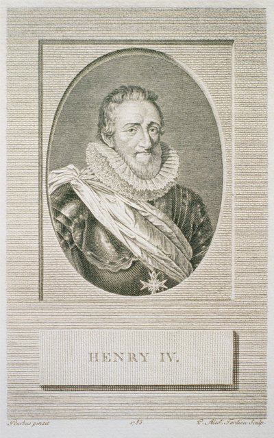 हेनरी IV (1553-1610), पियरे अलेक्जेंड्रे तारड्यू (1756-1844), 1783 द्वारा उत्कीर्ण द्वारा पर्बस के बाद फ्रान्स II