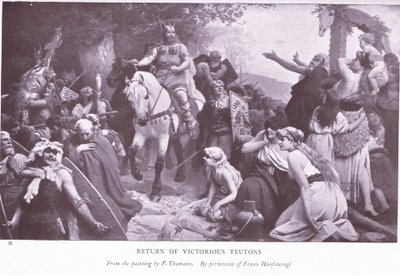 विजयी ट्यूटन की वापसी द्वारा फ्रांज (बाद) हनफस्टेंगल