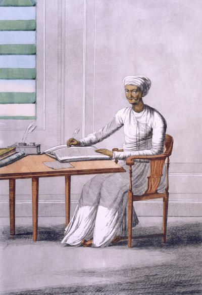 एक कास्टो (क्लर्कसाइड), &39;द हिंदूज़ एंड द डिटेल्स ऑफ़ द कस्टम्स एंड सेरेमनीज़&39;, पब से। 1808-12 (रंगीन नक़्क़ाशी) द्वारा फ्रांज बल्थजार सोल्विनस