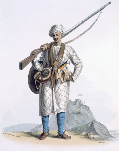 ई। ऑर्मे, 1804 (रंगीन नक़्क़ाशी) द्वारा &39;कॉस्ट्यूम ऑफ़ इंडिया&39; द्वारा फ्रांज बल्थजार सोल्विनस