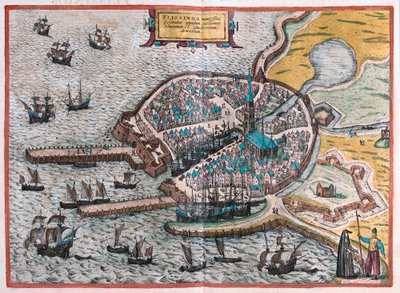 Vlissingen, नीदरलैंड्स (उत्कीर्णन) द्वारा फ्रांज होजेनबर्ग