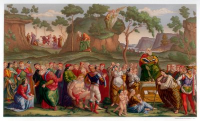 मोसेस टेस्टामेंट एंड डेथ, 1481-1482 1870 द्वारा फ्रांज केल्होवेन