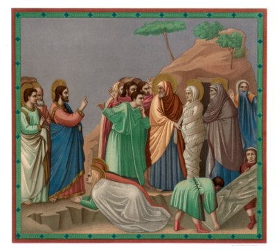मसीह के जीवन के दृश्य: लाजर का उदय, 1304-1305 1870 द्वारा फ्रांज केल्होवेन