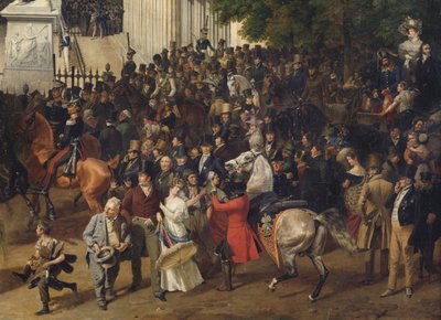 1824-1830 को बर्लिन विस्तार में ऑपेरप्लांट्ज परेड द्वारा फ्रांज क्रूगर