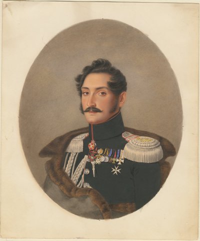 गिनती एलेक्सी फ्योडोरोविच ओरलोव 1787-1862 का पोर्ट्रेट द्वारा फ्रांज क्रूगर
