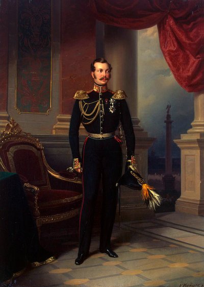 क्राउन प्रिंस अलेक्जेंडर निकोलाइविच का पोर्ट्रेट, 1818-1881, c1840 द्वारा फ्रांज क्रूगर