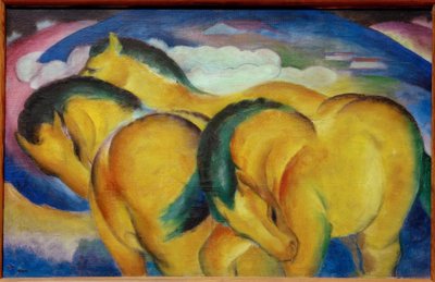 छोटे पीले घोड़े द्वारा Franz Marc