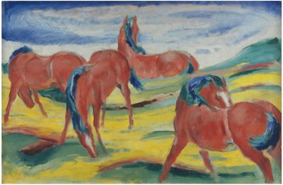 चराई के घोड़े III, 1910 द्वारा फ्रांज मार्क