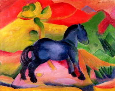 लिटिल ब्लू हॉर्स, 1912 द्वारा Franz Marc