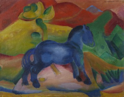 लिटिल ब्लू हॉर्स चिल्ड्रन पिक्चर, 1912। द्वारा फ्रांज मार्क