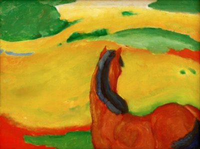 देहात में घोड़ा द्वारा Franz Marc