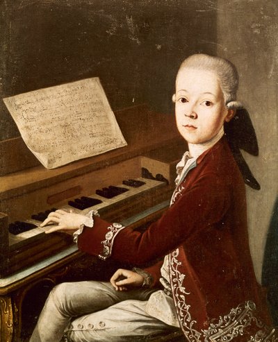 वोल्फगैंग एमेडस मोजार्ट, 1768 द्वारा Franz Thaddaus Helbling